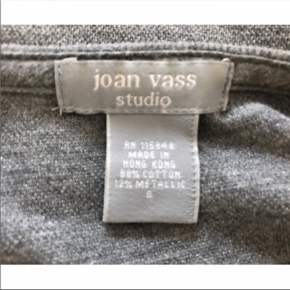 JOAN Vass Metallic Cardigan Sweater - Picture 5 of 6